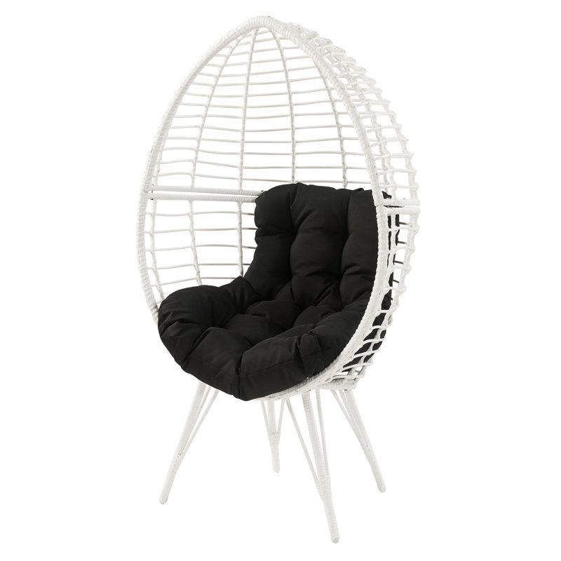 Chaise de patio avec coussin amovible