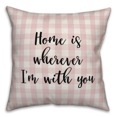  Coussin "Home is Partout"