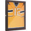 Cadre d'affichage 24 po x 32 po, brun, protégé, pouvant accueillir des souvenirs sportifs, convenant au baseball, soccer, étui de 24 po x 32 po, avec / avec protection et support