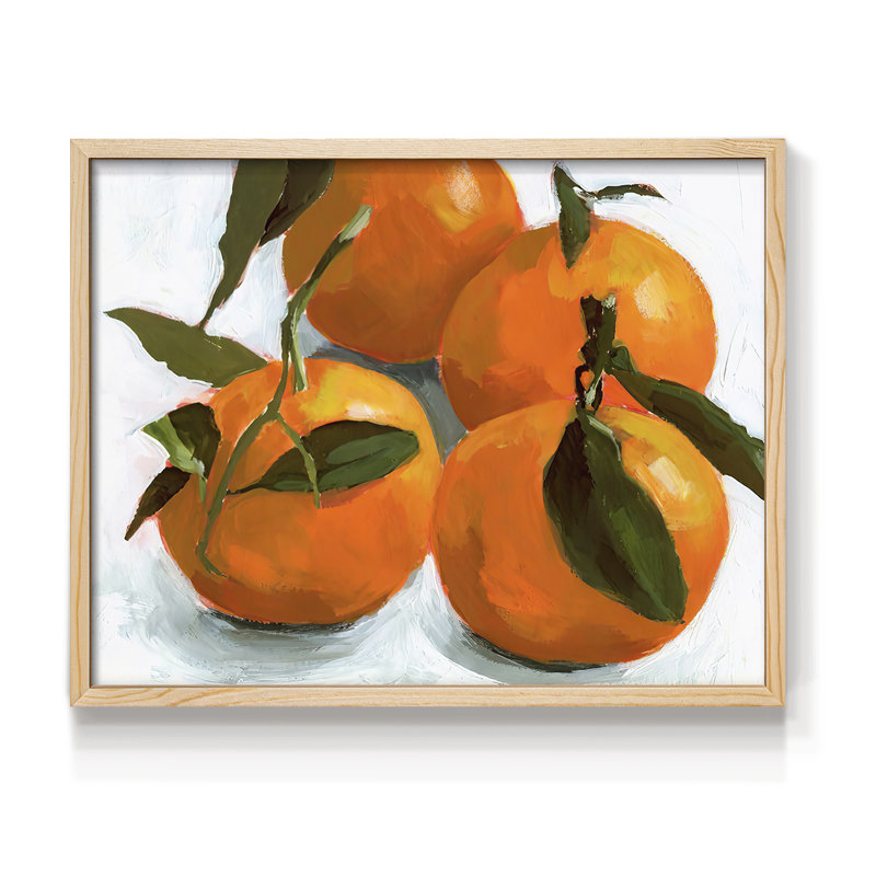 Citrus Grouping II - Reproduction encadrée - Restickable, Naturel, H 11 po x l 14 po