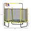Trampoline pour enfants 4,6 pi avec panier de basketball-116003319