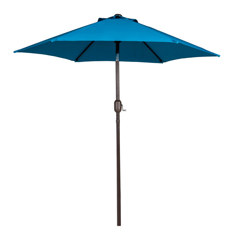 Parasol Shadan avec contrepoids inclus, Bleu sarcelle / vert