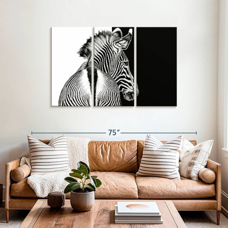 Brampt Zebra Contrast, 36" H x 57" W