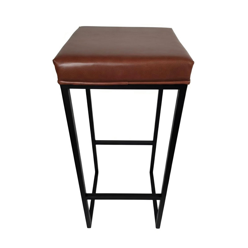 Tabouret en métal, TAN / BLACK
