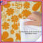 Édredon orange à motif floral-130505291