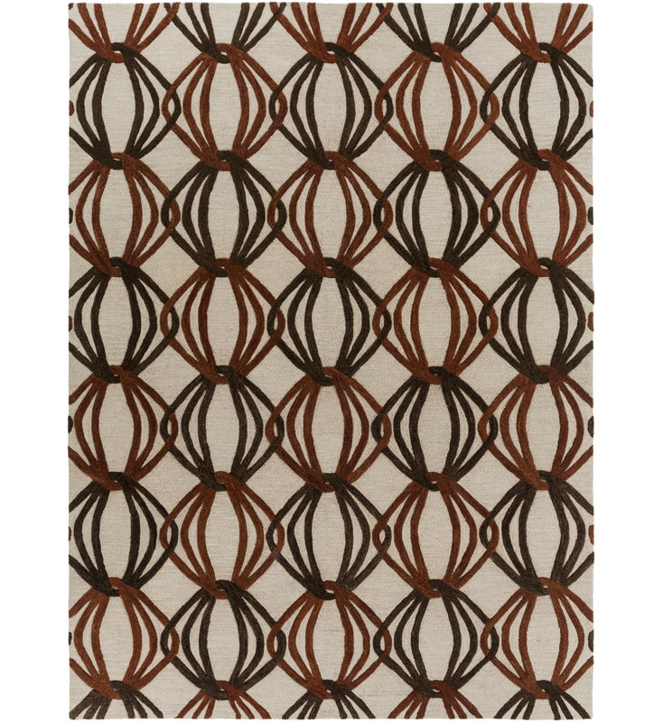 Sena Wool Geometric Indoor Rug, Rectangle 5' x 8'
