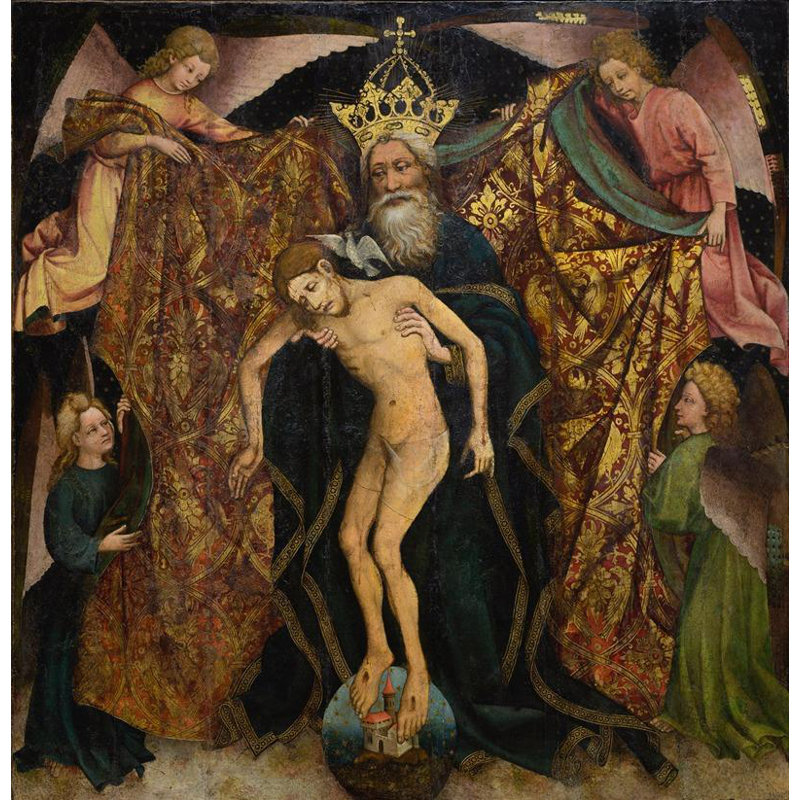 "Sainte Trinité" par MuseumPrints - Art sur toile tendue avec châssis, H 24 po x l 17 po