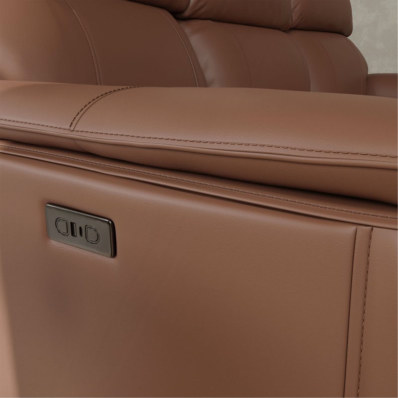 Power Reclining Sofa, Pecan