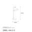 Lampe de table moderne avec corps en métal, finition dorée, 9,4 po x 10,2 po x 19,7 po | Douille E14, 40 W maximum | Design élégant en cuivre, idéal pour le salon et la chambre à coucher, décoration élégante scandinave et glamour-675005525