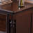 Dark walnut Solid + Manufactured Wood Accent Cabinet