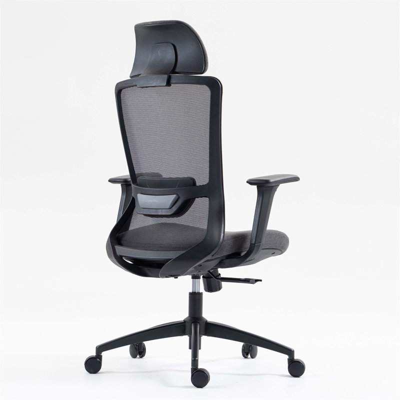 High Back Mesh Office Chair, Black, Black