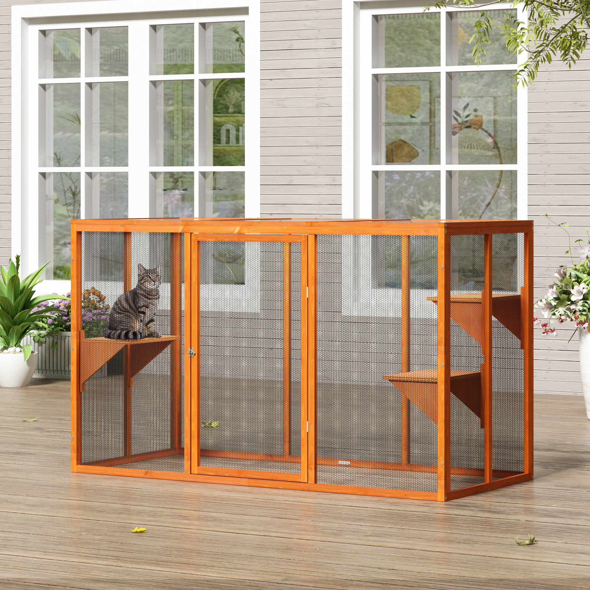 Tucker Murphy Pet™ Elyane Outdoor Cat Cage - Wayfair Canada