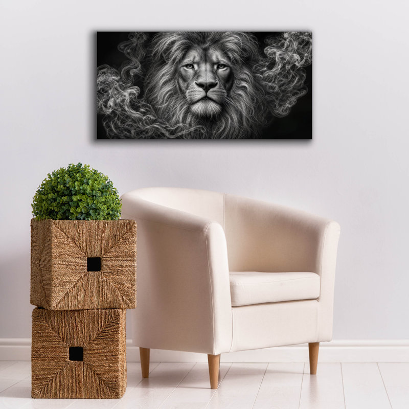 «Lion Stare» par Rey Klimt, art mural