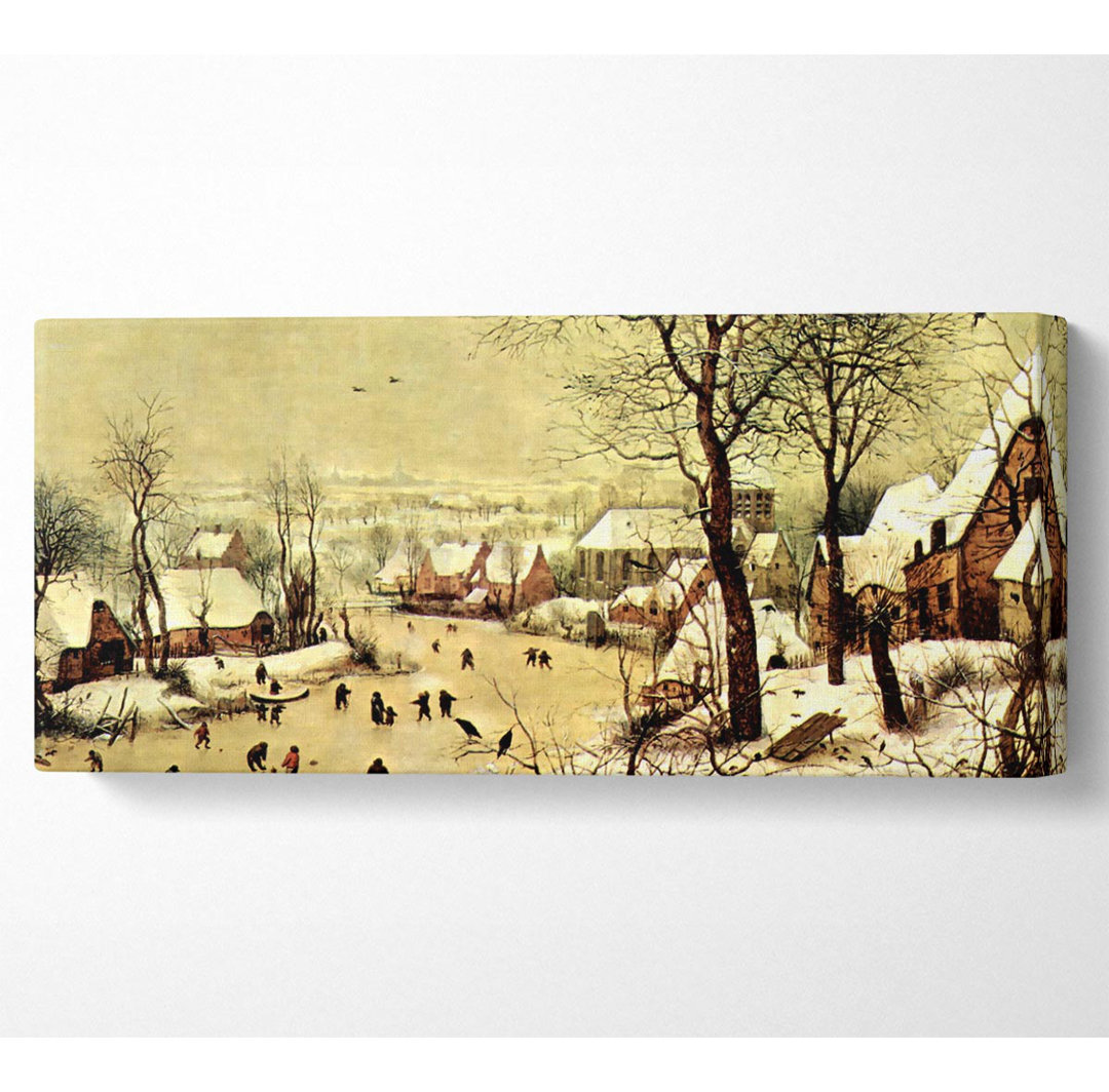 Pieter Bruegel Winterlandschaft mit Schlittschuhläufern - Kunstdrucke auf Leinwand