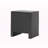 Clover 2-Drawers Black Faux Leather Upholstered Nightstand, 21.32" H X 18.21" W X 15.7" D-1540329796