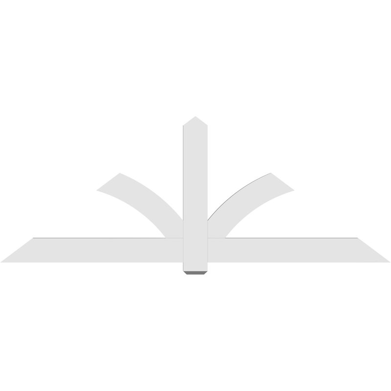 Support pour pignon en PVC Redmond, H 36 po x l 96 po (pas: 9/12), P 2 po x F 6 po