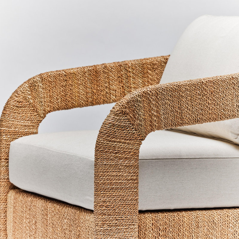 Harbour Swivel Armchair, Seagrass, Pebble Chenille