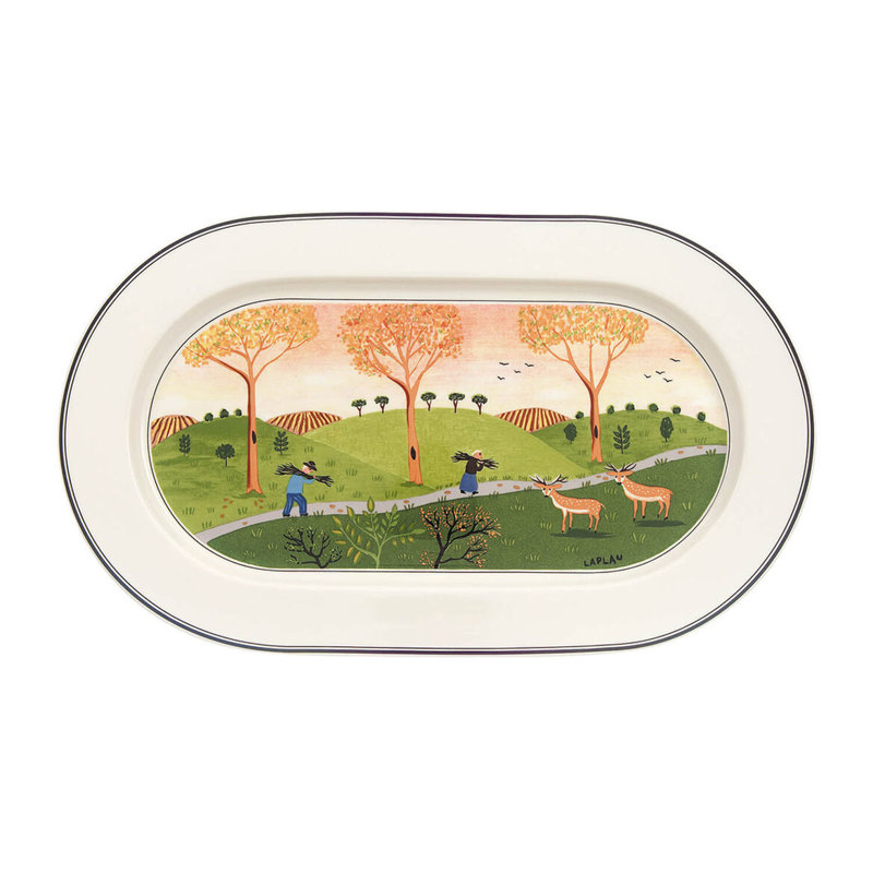 Plateau ovale Villeroy & Boch Design Naif