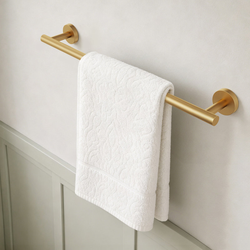 4-Piece Bathroom Hardware Set, Brushed Gold