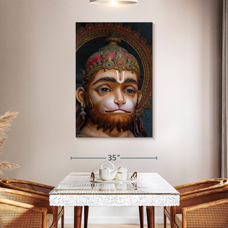Adol dieu indou Hanuman Idol, H 24 po x l 16 po