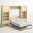 Wexford Murphy Bed with Side Cabinet Storage-66880880-85950203
