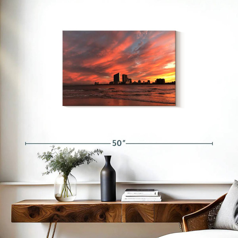 Gillard Brigantine Beach Sunset, 20" H x 30" W