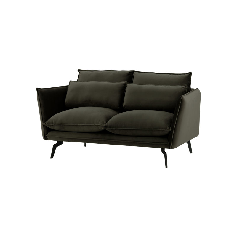 Glausen 2 Seater Loveseat, Black