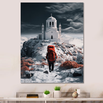Grèce grec Wanderlust - reproduction d'art sur toile tendue