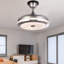 Lustre à DEL 42 pouces avec télécommande 6 lumières pour ventilateur de plafond avec télécommande