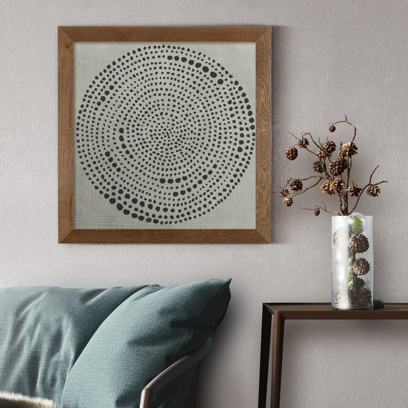 " Mythos I ", 31.5" H x 31.5" W x 1.5" D, Maple Framed