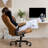 High Back Ergonomic Executive Chair with Headrest-106803589