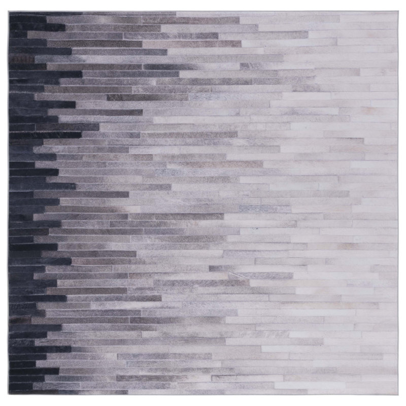 Aureli Performance Machine Washable Abstract Rug, Square 6'