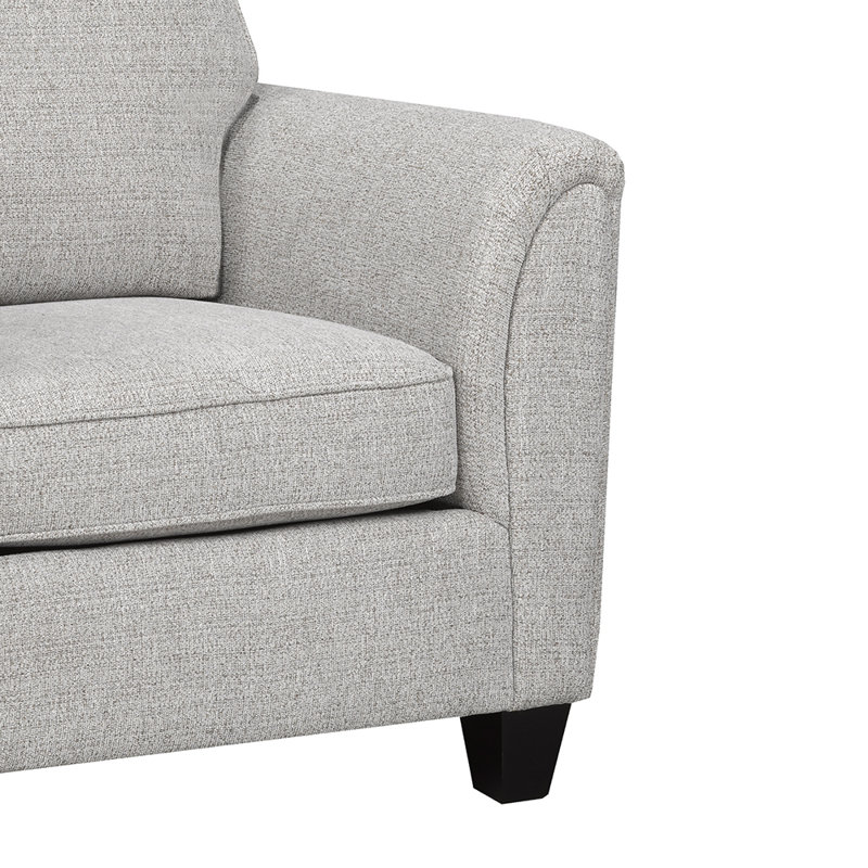Fauteuil en polyester 34 po, Polyester gris