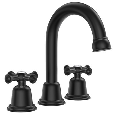2-handle Bathroom Faucet with Drain Assembly