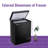 2.5 Cu.Ft Mini Deep Freezer Top Open Door Compact Freezer Chest Freezer with Precise Temperature Setting Removable Storage Basket for Home Apartment Garage-99274579