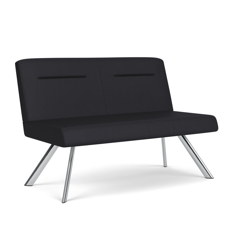 Causeuse Willow, No, Argent argent, Noir Patriot Plus - nettoyez le vinyle avec un lin