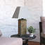 Hetrick 24" Natural Slate Outdoor Table Lamp with Grey Shade