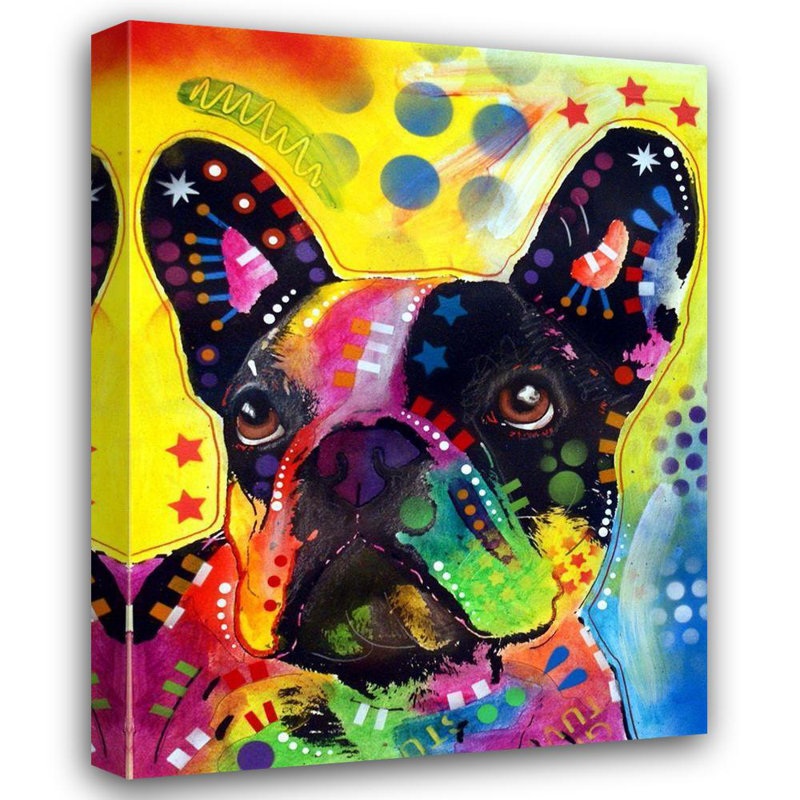 Art sur toile de la collection Dean Russo de Red Barrel Studio®, French Bulldog 2
