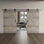 Porte de grange coulissante double en bois de pin avec trousse de quincaillerie Castle Series-82520896-60983666