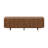 Retro Wood Grain TV Stand, Wavy Door Media Console With Dual Storage Cabinets-123041196