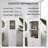 63"Tall Free-Standing  With Glass Doors,  Two Drawers And Adjustable Shelves Bathroom Storage Cabinet In White