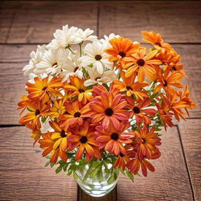 4pcs Fall Artificial Chrysanthemum Daisy Flower (Set of 4)