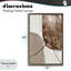 Cadre flottant abstrait taupe et brun, design par Merri Pattinian-782993782-782993783