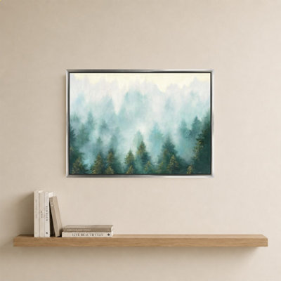 Misty Forest by Julia Purinton - Graphic Art on Canvas