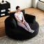 360 Degree Swivel Fluffy Sleeper 55''l Corduroy Foam Single Chair For Lounge And Living With Effort - Installation Pillow Modern Chenille Bedroom Projection Room Easy Assembly