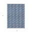 Tapis d'intérieur / extérieur géométrique lavable bleu marine 3 pi x 5 pi
