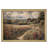" Rustic Cottage Landscape Idyllic Wildflower Field Countryside Path Gold Framed Wall Art Decoration "-108570920