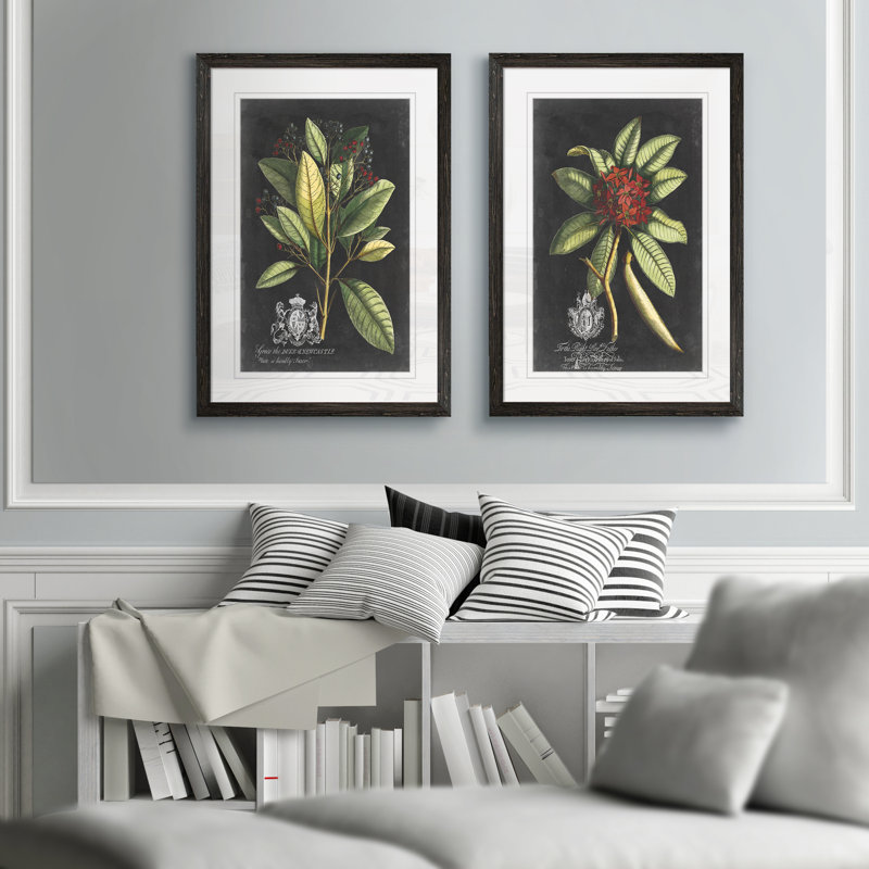 «Royal Foliage III» par Vincent Van Gogh - cadre photo 2 pièces, reproduction d'art, H 24 po x l 18 po x P 1,25 po, Blanc