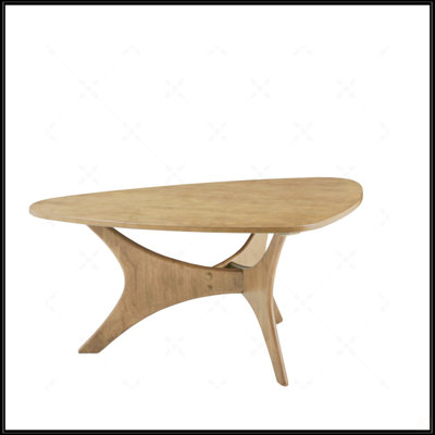 Blaze Triangle Wood Coffee Table