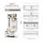 3-In-1 Hall Tree, Entryway Bench With Coat Rack, Mudroom Bench With Shoe Rack, 2 Storage Drawers, 4 Hooks And Padded Seat Cushions For Hallway, White